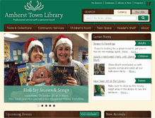 Tablet Screenshot of amherstlibrary.org